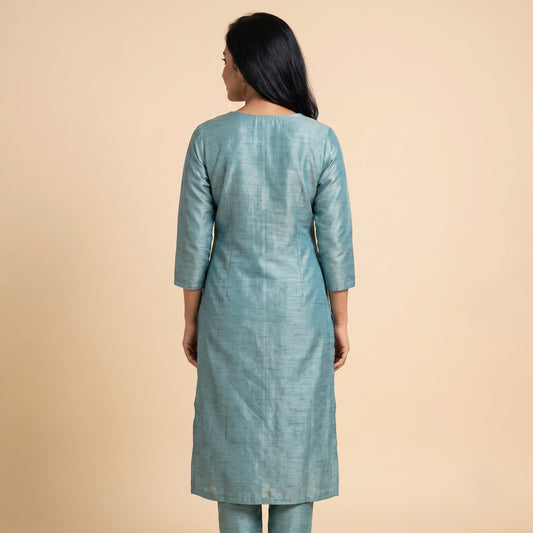 HandPainted Madhubani Kurti & Palazzo Set for Women