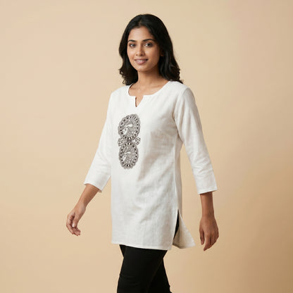 Hand-Painted Madhubani Women's Top | Ethnic Designer