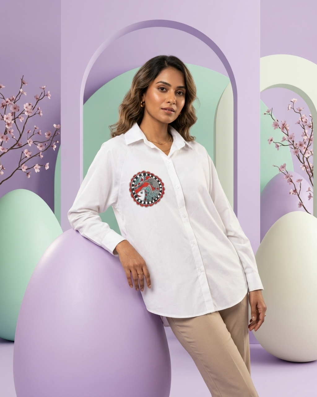 Madhubani Shirt for Women – XXL