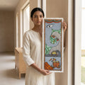 Elephant Tree of Life Madhubani Painting – Handmade Paper Art
