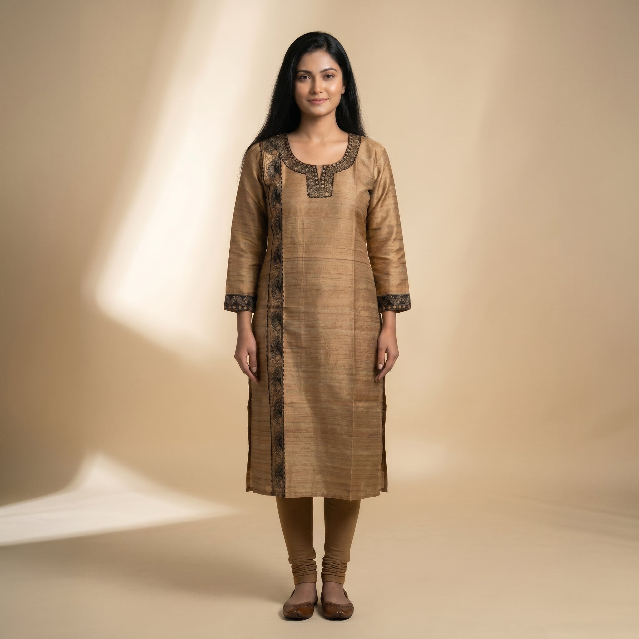Hand-Painted Madhubani Readymade Kurti  | Artisan Handmade Ethnic Wear for Women