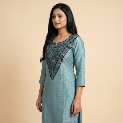 HandPainted Madhubani Kurti & Palazzo Set for Women