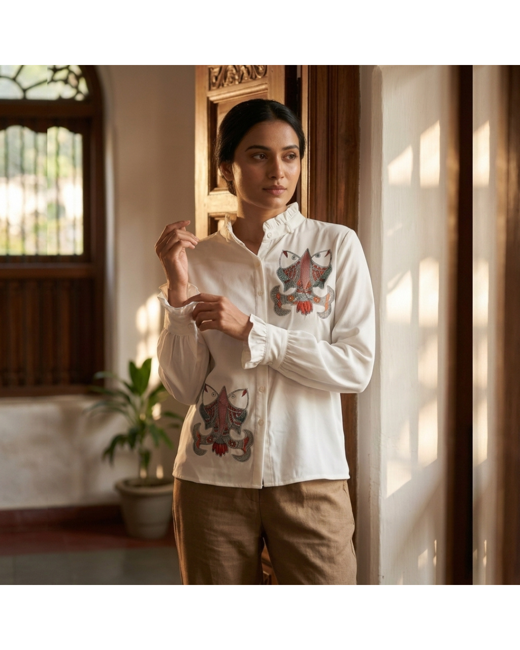 Madhubani  Shirt for Women – Size M