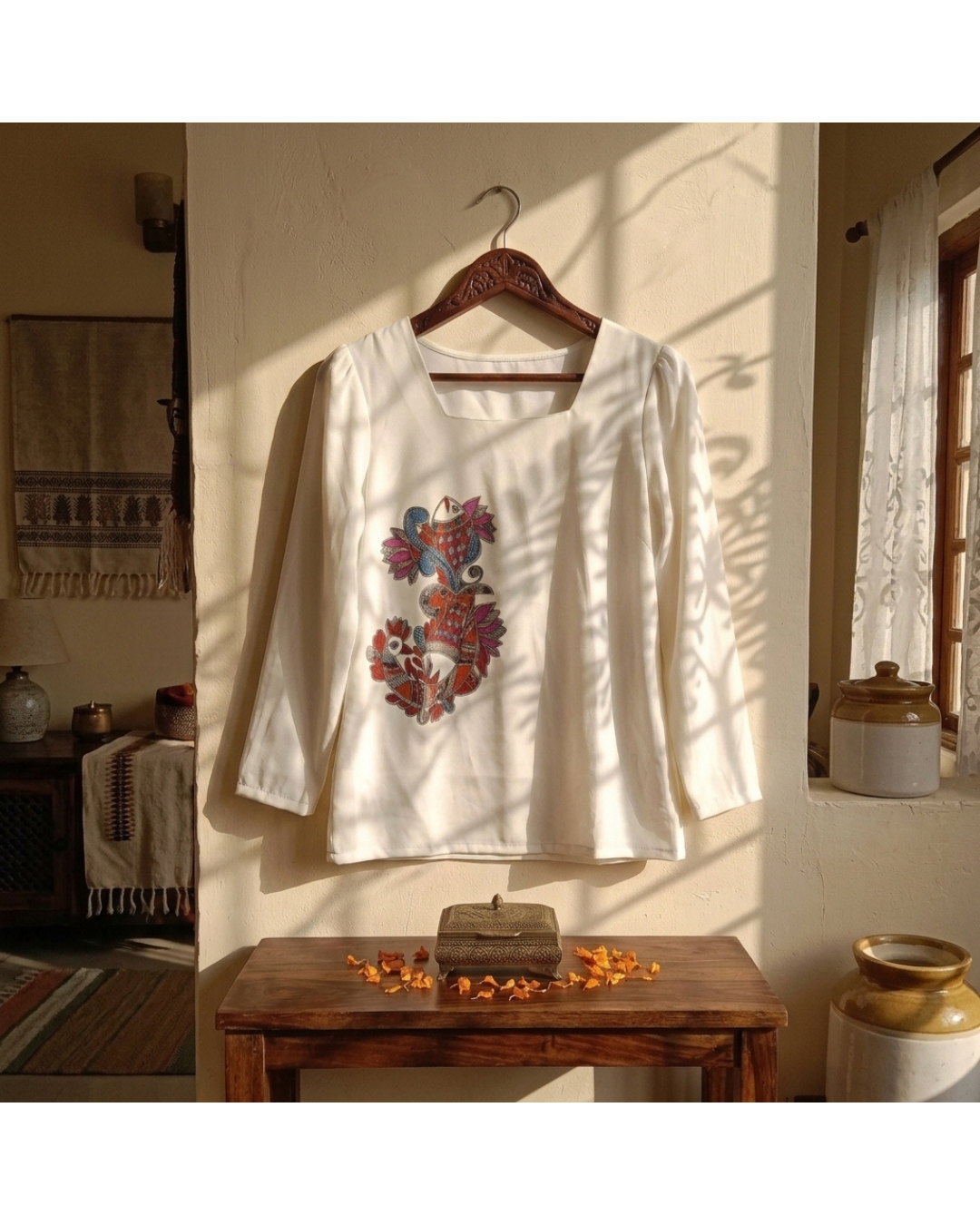 Madhubani  Top for Women – Size L