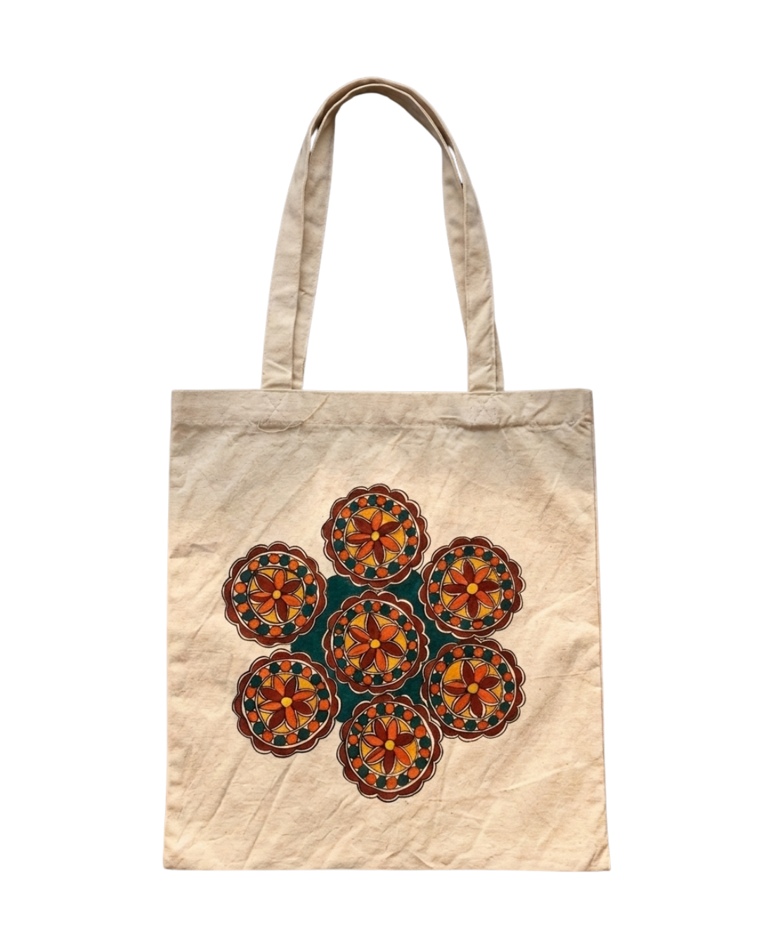 Handmade Madhubani Painting Tote Bag for Everyday Carry