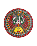 Twin Fish Madhubani Wall Art | 12 Inch MDF Board