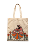 Madhubani Painting Tote Bag – Hand-Painted Ethnic Tote for Everyday Use