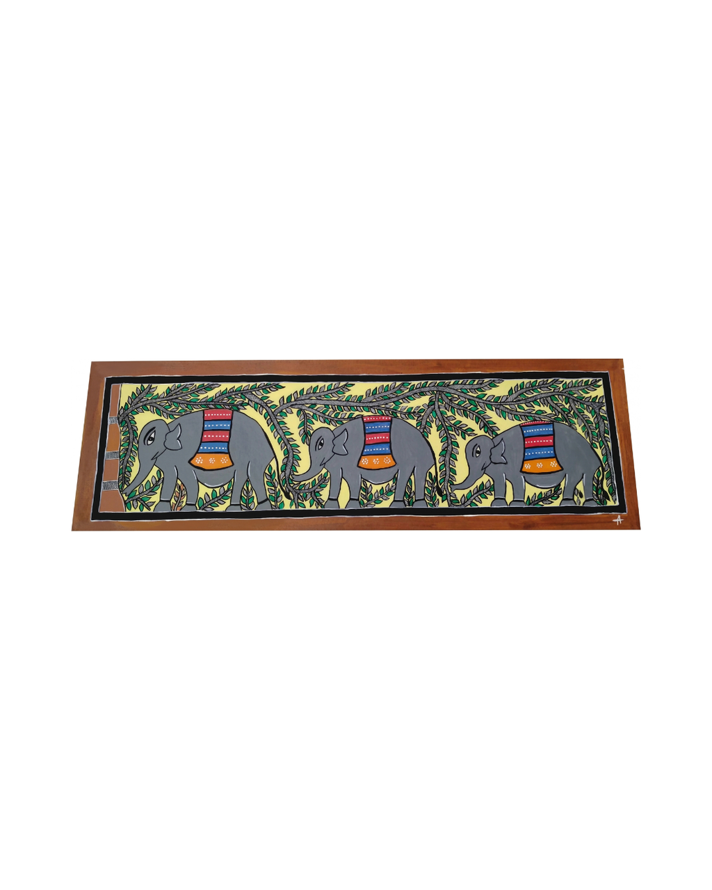 Elephant Tree of Life Madhubani Painting | Handmade Wall Art