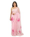 Floral Handmade Madhubani Painting Saree with Blouse Piece – Elegant Hand-Painted Mithila Art Saree for Women