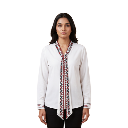 Handmade Madhubani Painting Women Shirt for Women