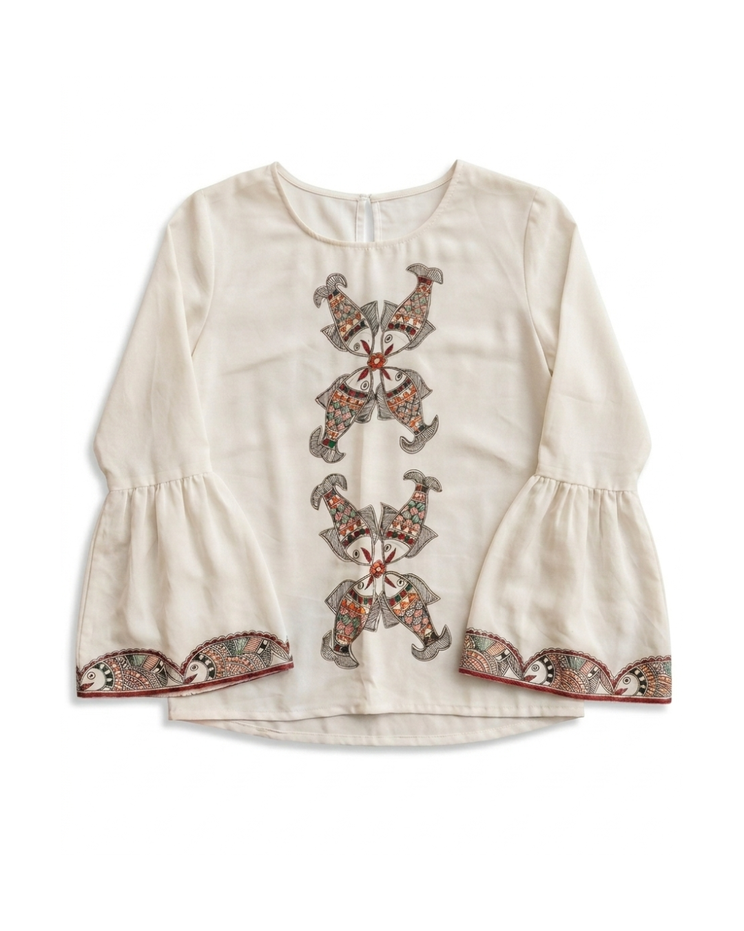 Women Madhubani Painting Top  – Handcrafted Ethnic Designer Wear for Women