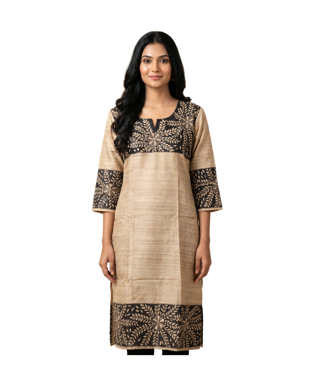 Hand-Painted Madhubani Readymade Kurti for Women