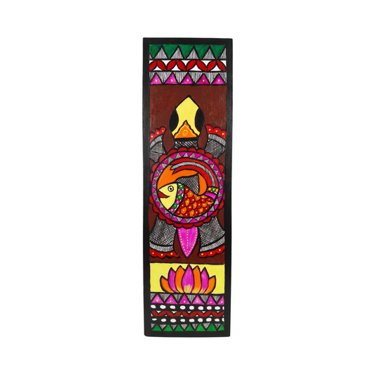 Fish Handpainted Madhubani Wall Art for Home Decor