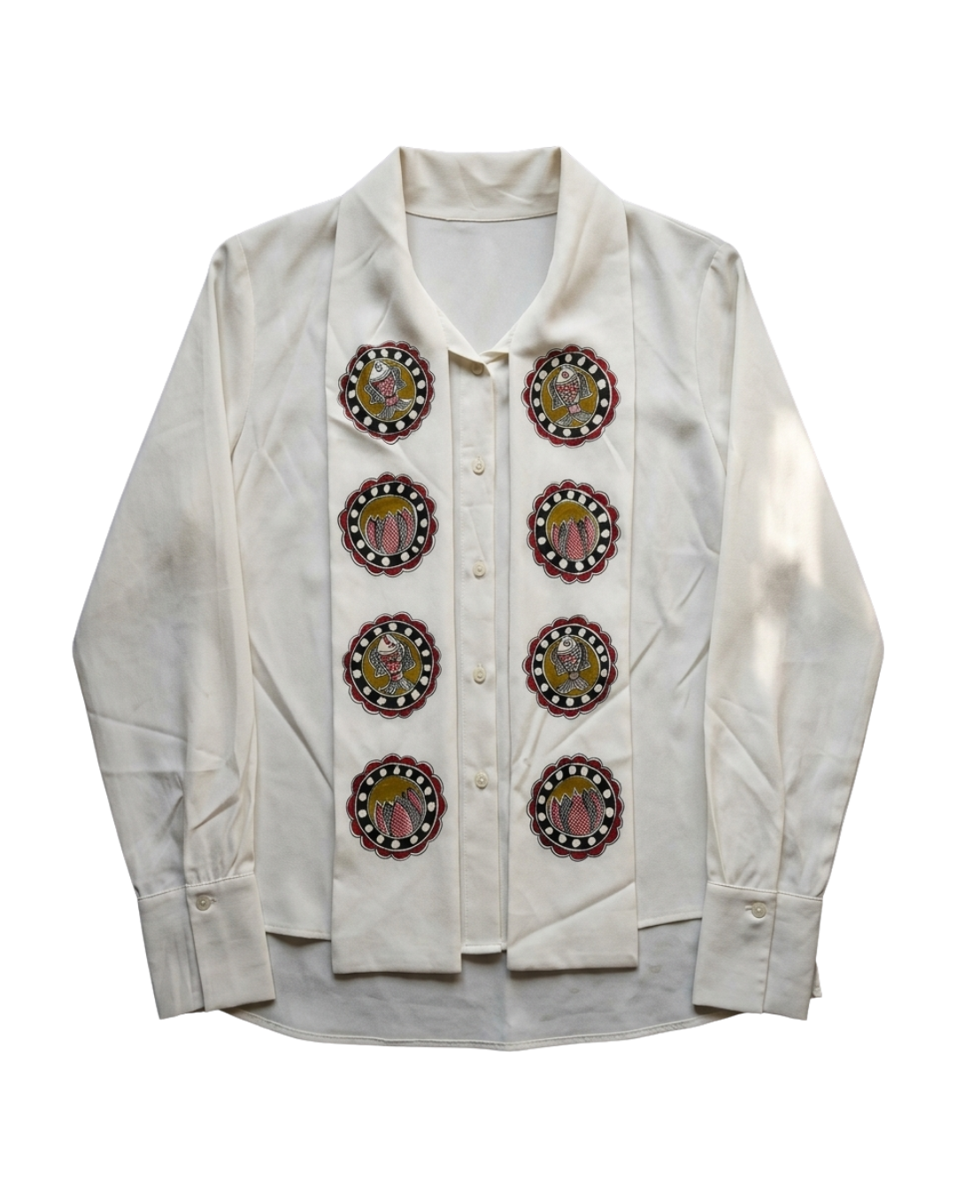 Handmade Madhubani Painting Women Shirt – Elegant Ethnic Wear