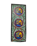 Peacocks and Fish Madhubani Painting on Handmade Paper (11x28 Inch) – Traditional Mithila Folk Art Wall Decor
