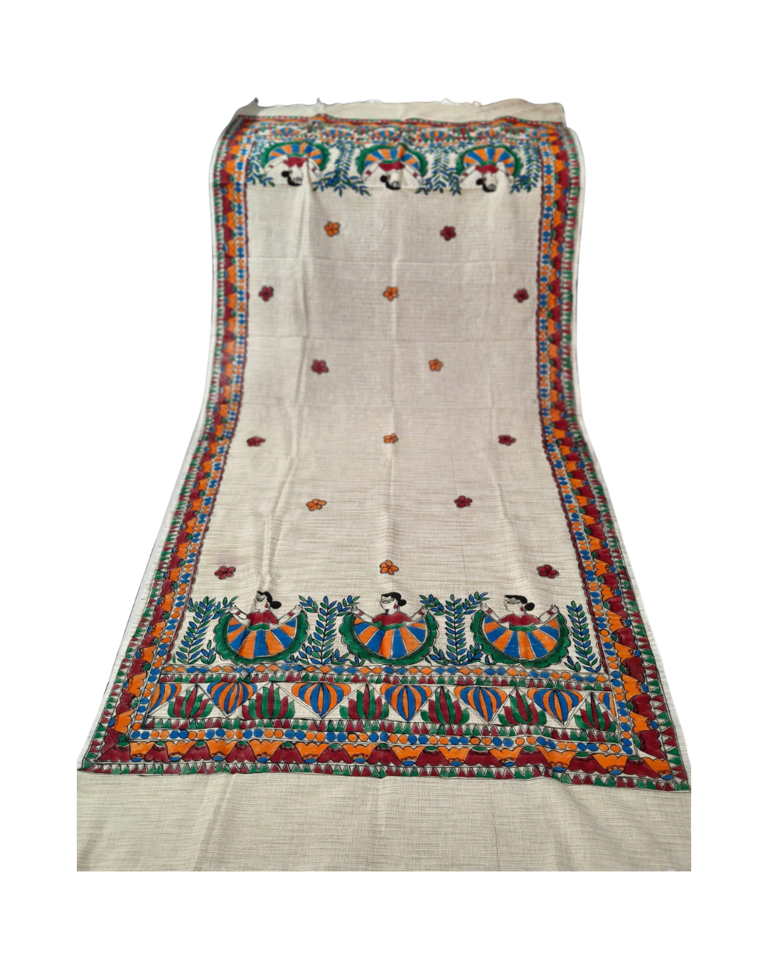 Handmade Madhubani Painting Dupatta for Women – Ethnic Handcrafted