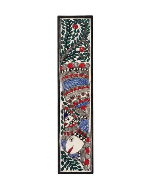 Fish & Peacock Madhubani Painting | Handmade Wall Art