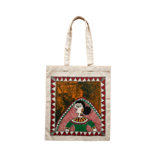 Handmade Madhubani Painting Tote Bag for Women Online