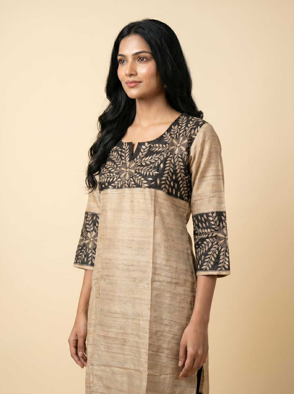 Hand-Painted Madhubani Readymade Kurti | Handmade Ethnic Wear for Women