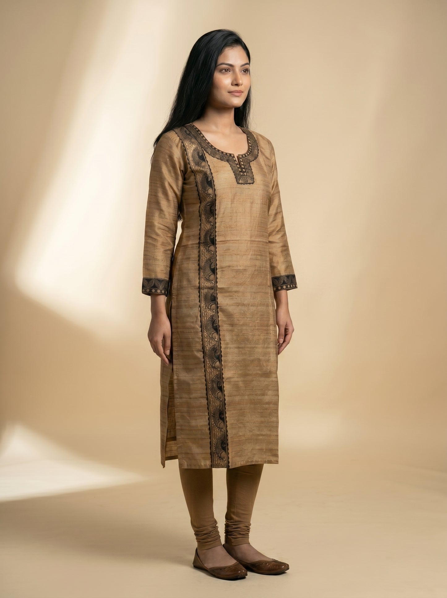 Hand-Painted Madhubani Readymade Kurti for Women