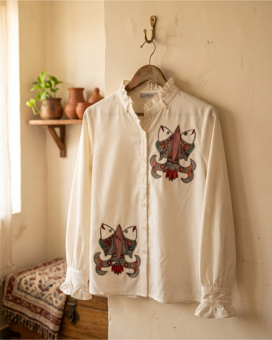 Madhubani  Shirt for Women – Size M