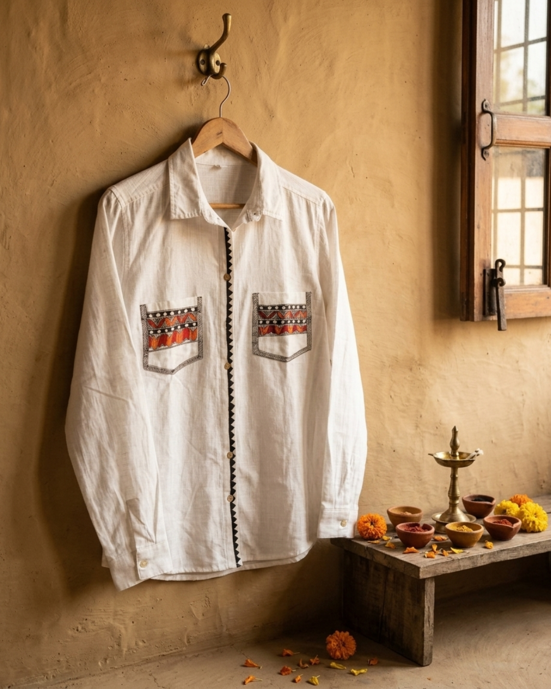 Madhubani Shirt for Women – Size L