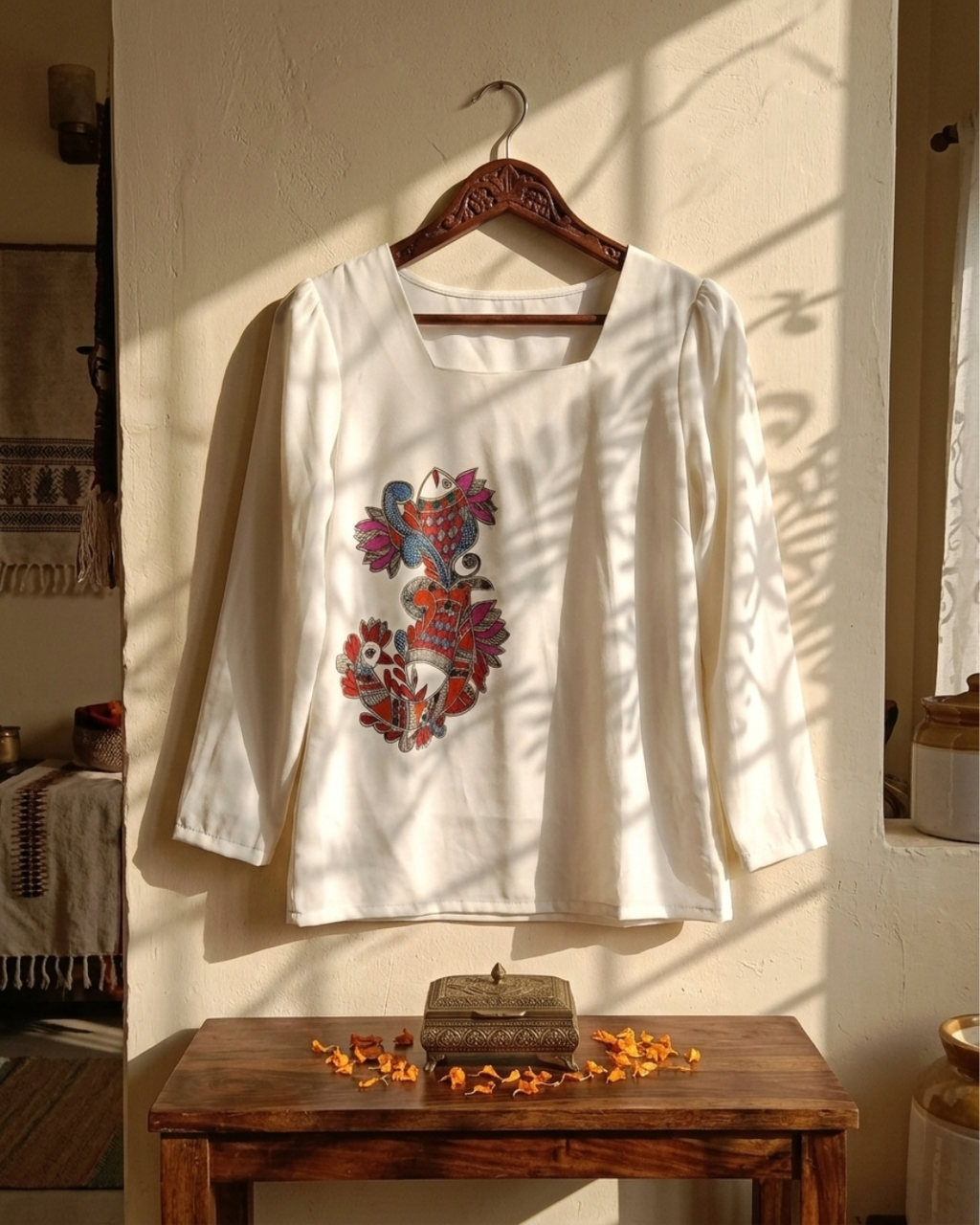 Madhubani  Top for Women – Size L
