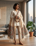 Handmade Madhubani Painting Dupatta for Women | Ethnic Handcrafted