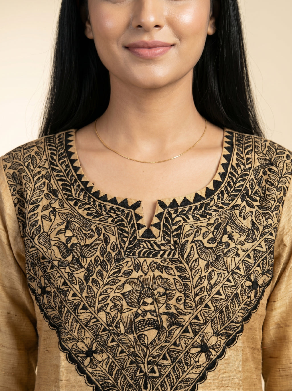 Hand-Painted Madhubani Kurti & Palazzo Set | Ethnic Wear for Women