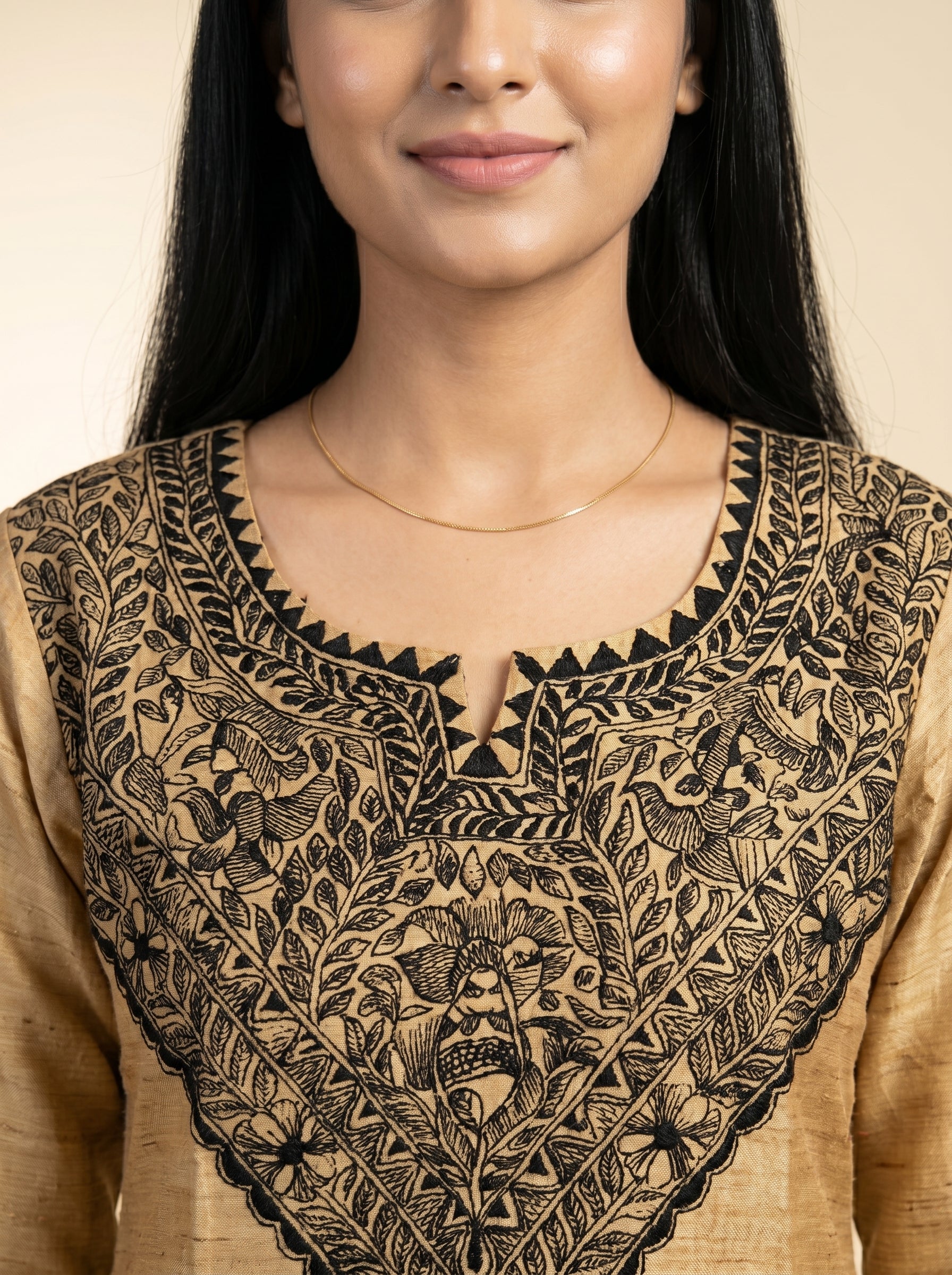 Hand-Painted Madhubani Kurti & Palazzo Set | Ethnic Wear for Women
