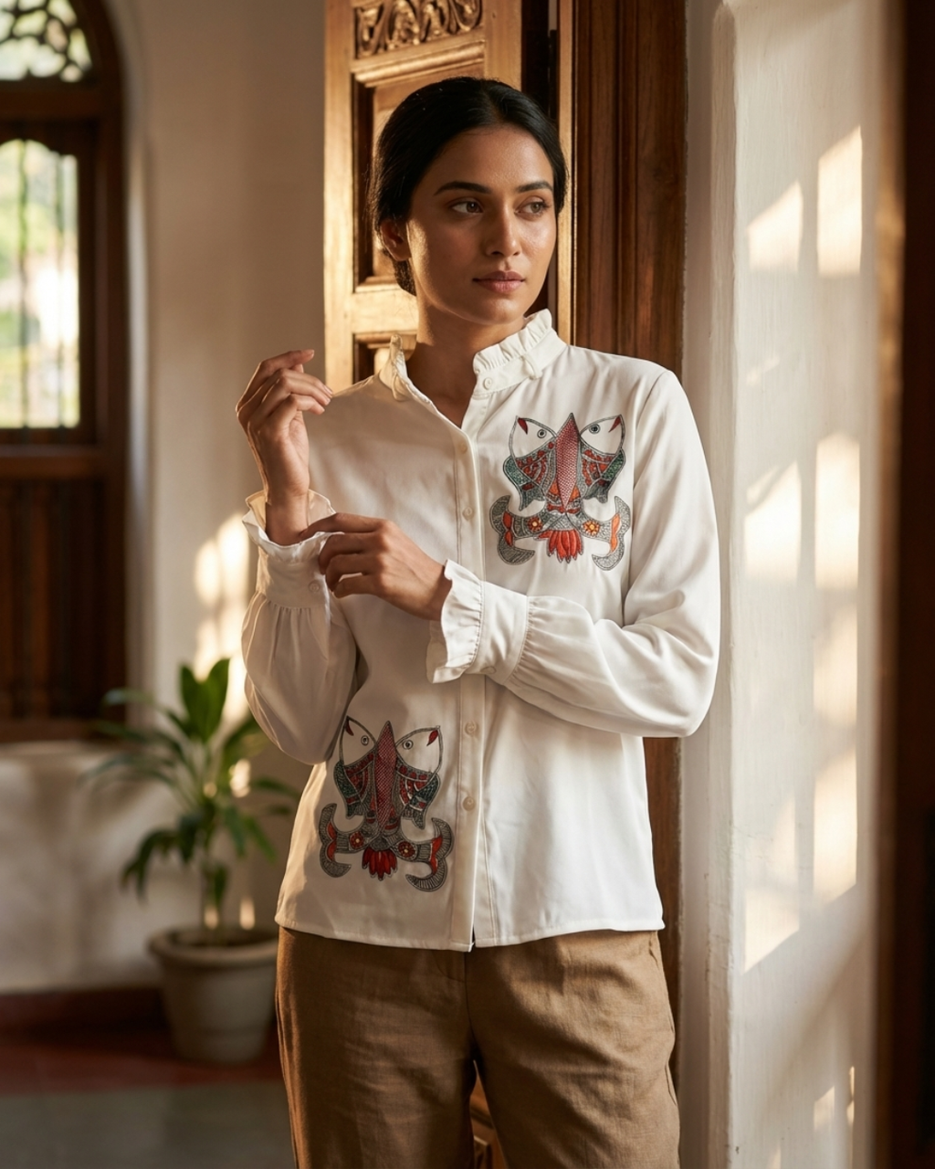 Madhubani  Shirt for Women – Size M