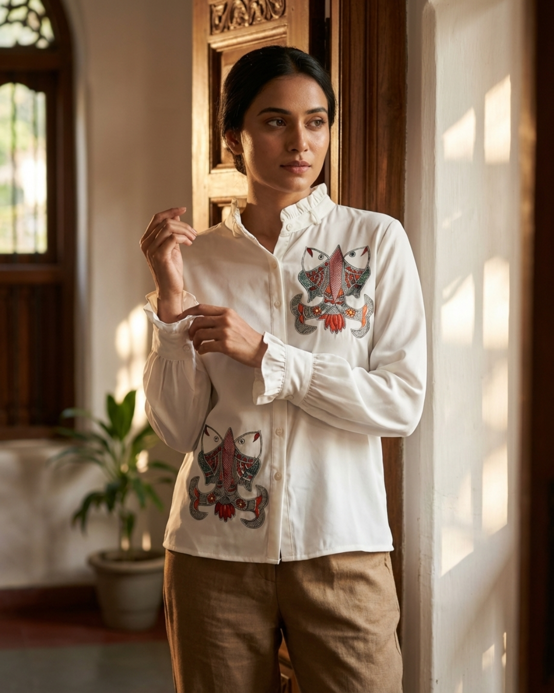 Madhubani  Shirt for Women – Size M