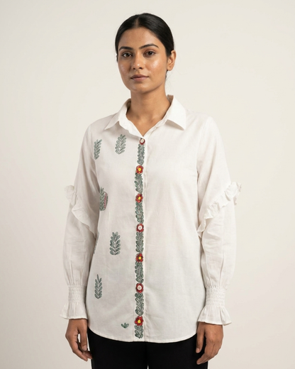 Women's Front & Back Madhubani Designer Shirt