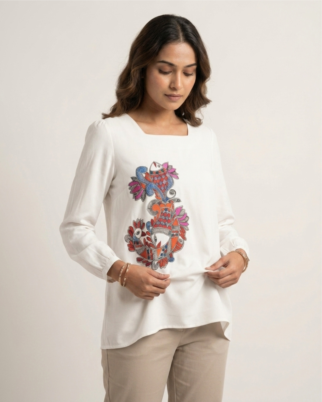 Madhubani  Top for Women – Size L