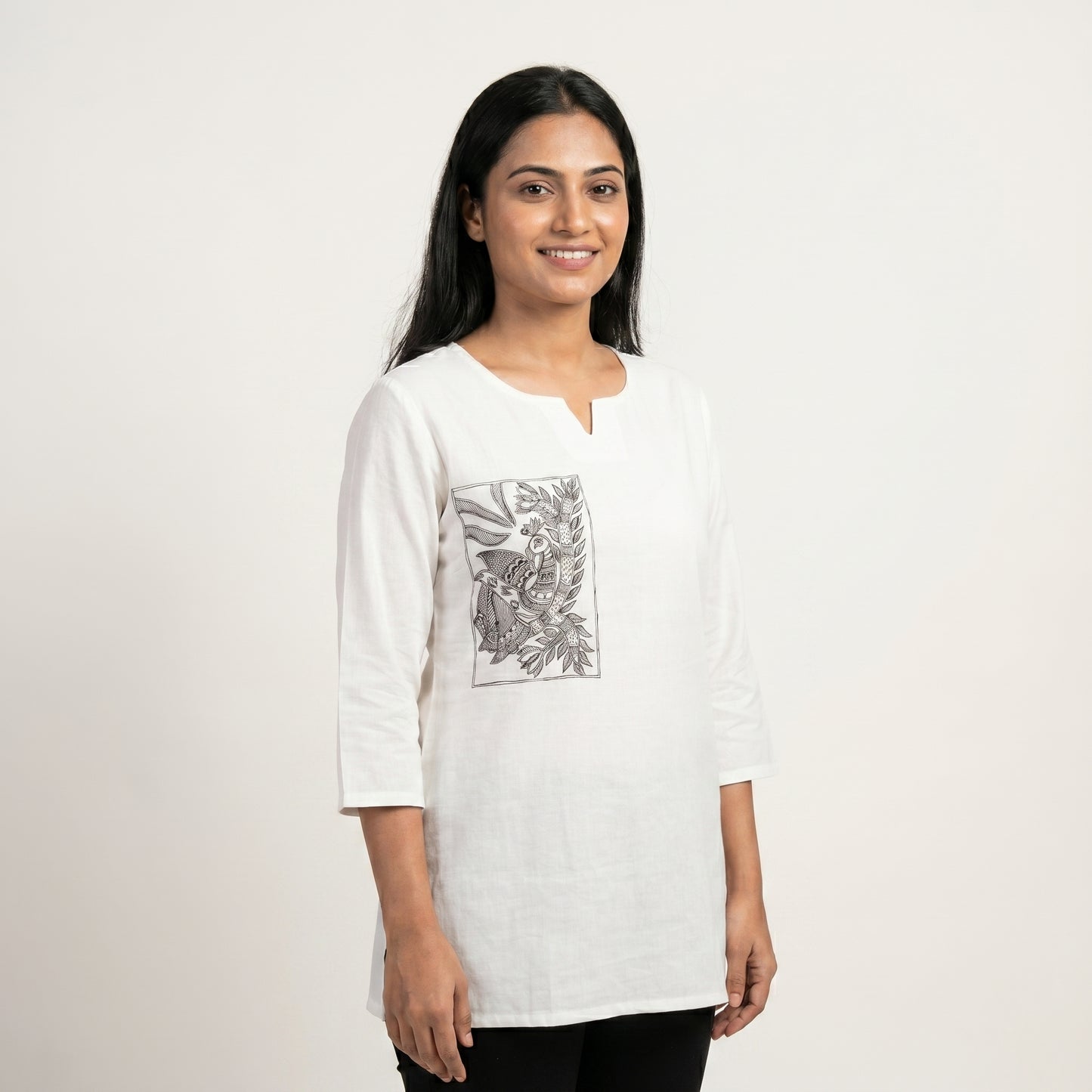 Hand-Painted Madhubani Women's Top | Ethnic Fashion