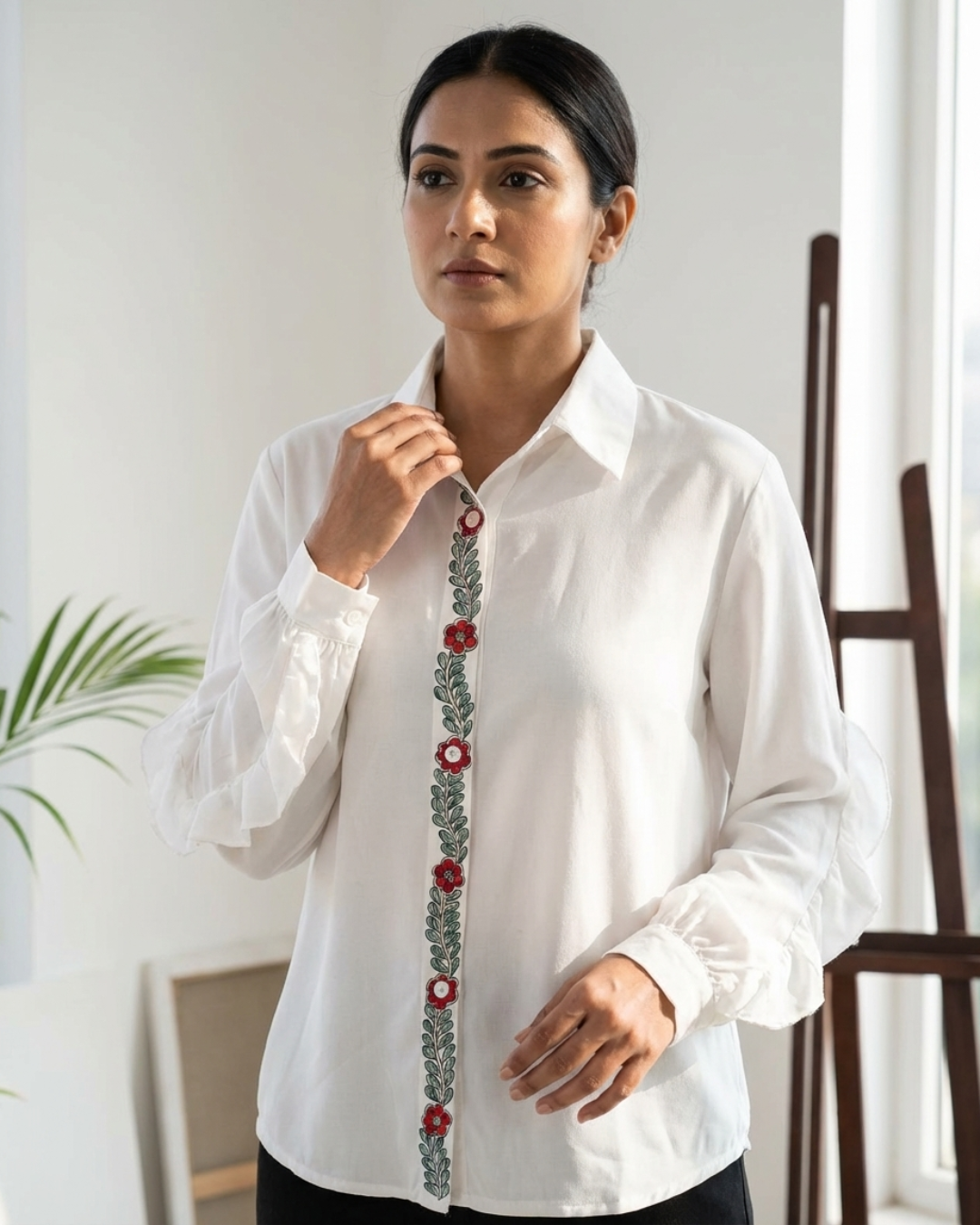 Madhubani  Shirt for Women – Size L
