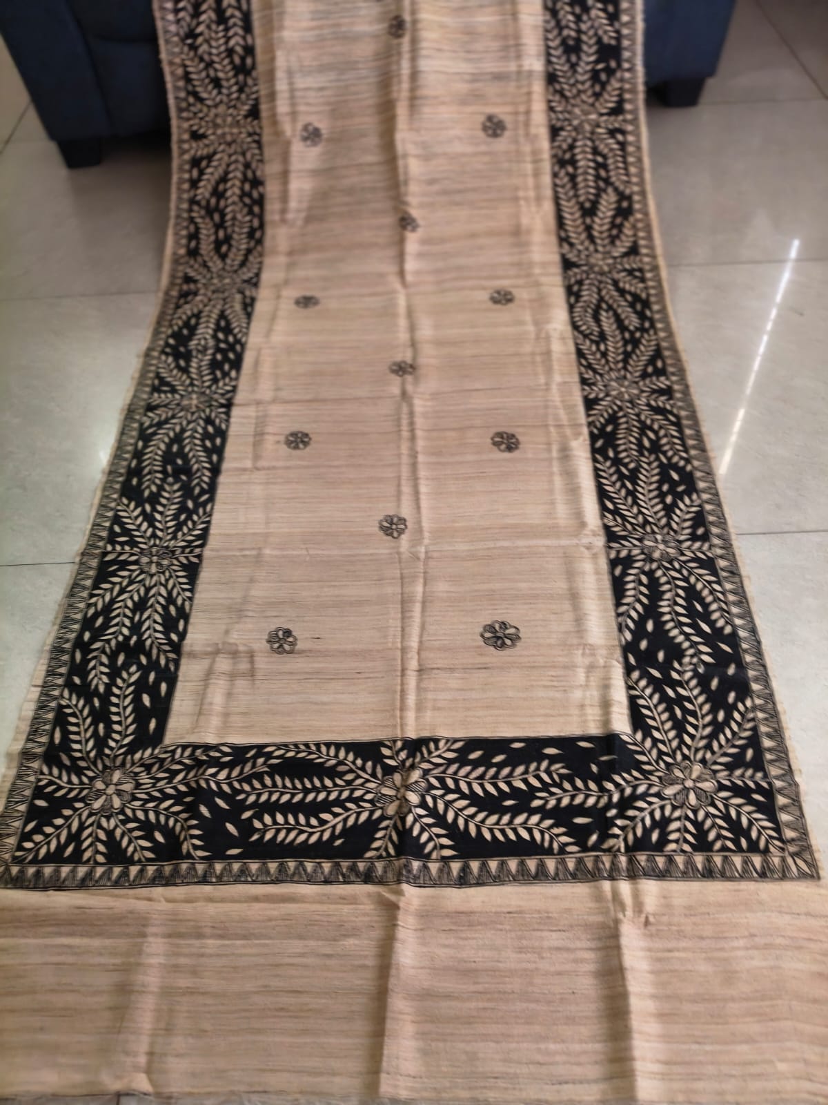 Handmade Madhubani Painting Dupatta | Ethnic Designer Dupatta for Women | Handcrafted Indian Art